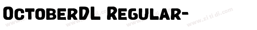 OctoberDL Regular字体转换